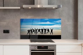 Panel nad Blat Kuchenny Ludzie na tle Nieba i Chmur