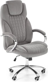 Fotel gabinetowy King 2 z tkaniny velvetowej