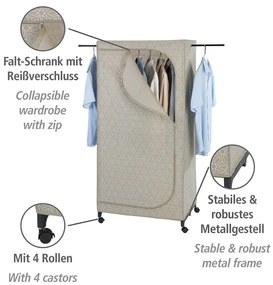 Beżowa tekstylna szafa 75x160 cm Balance – Wenko