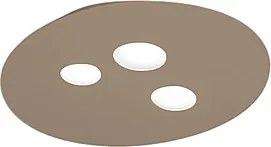 Lampa sufitowa Luna GX53, metal w kolorze gołębiej szarości, 3 punkty światła, nowoczesny okrągły design, IP20