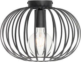 Designerska lampa sufitowa czarna 30 cm - Johanna