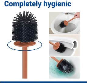 Brązowa szczotka do WC ceramiczna Fablo – Wenko
