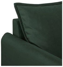 Ciemnozielona aksamitna sofa 138 cm Juli – Ropez