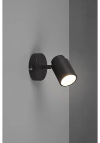 Metalowa lampa punktowa w kolorze matowej czerni 10x9 cm Angelo – Trio