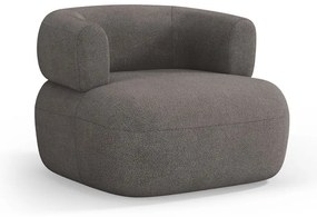 Szary fotel z materiału bouclé Jenny – Micadoni Home