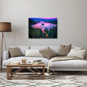Obraz na szkle - Jezioro Tahoe, Sierra Nevada, Kalifornia, USA (70x50 cm)