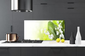 Panel Szklany do Kuchni Dzwoneczki Konwalii w Gęstwinie