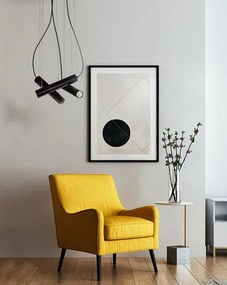 Czarna nowoczesna lampa wisząca tuby nad stół - 8X A737 P1-A42