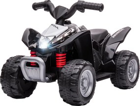 AIYAPLAY Elektroquad, Kinderquad, 2,8 km/h, Reflektor LED, dla 1,5-3 lata, czarny, 65,5 x 38,5 x 43,5cm