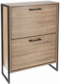 Dwukomorowa szafka na buty w stylu loft - Tamil 4X
