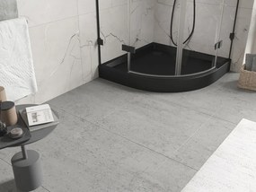 Mexen Flow+ brodzik półokrągły 80 x 80 cm, czarny mat - 46Q708080H