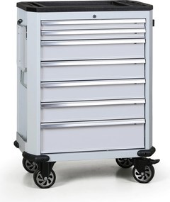 Wózek warsztatowy mobilny na narzędzia EXPERT, 7 szuflad, szary