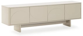 Kremowa szafka pod TV 180x55x40 cm Solei – MOME