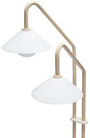 Beżowa lampa stojąca ze szklanym kloszem (wysokość 165 cm) Come – Hübsch