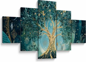 Obraz – Drzewo życia we wszechświecie (125x70 cm)