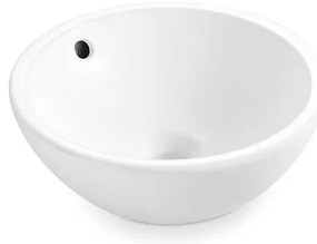 Bathco 4015 - Umywalka nablatowa CASTELLON Ø 35 cm porcelana/biała