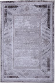 Dywan Brico Ramka brązowa 133x190 Prostokąt