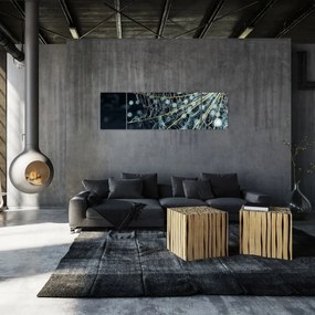 Obraz - Kwiat z pajęczyną (170x50 cm)