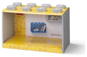 Dziecięca szara półka ścienna LEGO® Brick 8