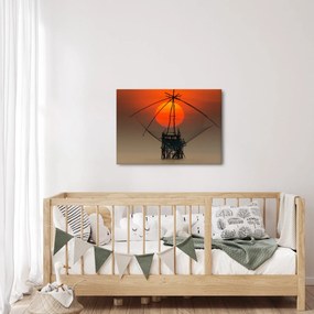 Obraz - Wschód słońca, jezioro Pakpra (70x50 cm)