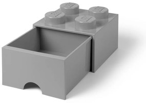 Szary kwadratowy pojemnik LEGO®