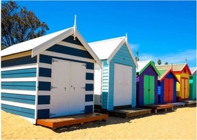 Obraz na szkle - Brighton Beach, Melbourne, Australia (70x50 cm)