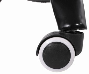 Krzesło biurowe AVOLA z ekoskóry, bordowe