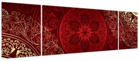 Obraz - Złote mandale (170x50 cm)