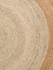 Dywan naturalny jutowy Jutta złoty 120 cm x 120 cm koło
