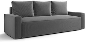 Szara sofa rozkładana z funkcją spania T5-E13