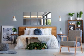 Kwadratowe płytki lustrzane samoprzylepne