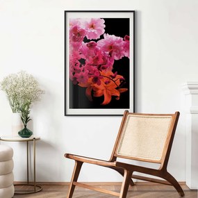 Plakat Wiosenne nasycenie 60x90 cm z ramą czarną z marginesem ARTGEIST B