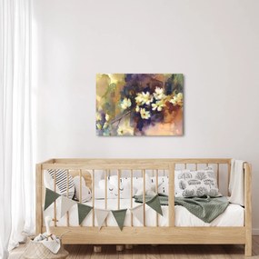 Obraz - Białe magnolie, malarstwo (70x50 cm)