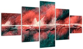 Obraz - Wybuch nafty (125x70 cm)