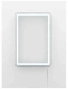 Biały neon w kształcie prostokąta Candy Shock Rectangle, 30x40 cm