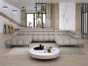 Narożnik PLAZA XL Prawostronny z elektryczną regulacją siedziska Tkanina APHRODITE 04 WERSAL