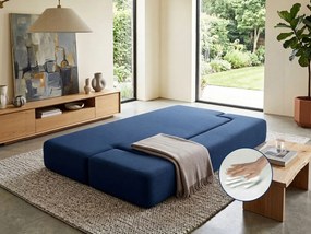 Sofa-materac 2w1 niebieska  granat
