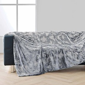 Szary koc ze sztucznego futra 180x220 cm Antartic – douceur d'intérieur