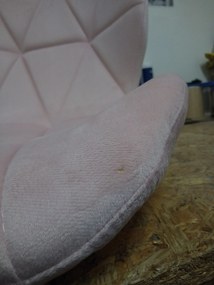 PROMOCJA Różowe krzesło biurowe AVOLA VELVET II. jakość