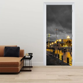 Fototapeta na drzwi - Diabelski młyn w ciemności (95x205cm)