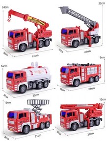 Woopie zestaw auta straż pożarna 6w1