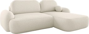 Narożnik BEDANTE MOLLY L prawy TERRA FROTTE 01 beżowy z funkcją spania Narożnik w kształcie litery L z miejscem do przechowywania