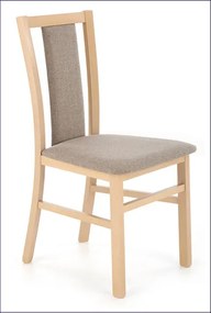 Tapicerowane krzesło drewniane dąb sonoma - Onder
