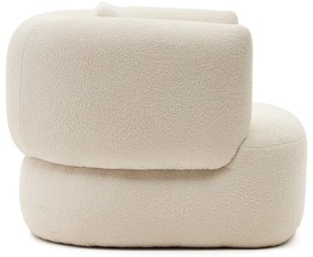 Kremowy fotel z materiału bouclé Martina – Kave Home