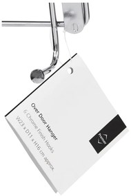Metalowy wieszak na drzwi w kolorze srebra 11 cm Chrome – Premier Housewares