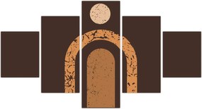 Obraz - Pomarańczowe łuki N⁰3 (125x70 cm)