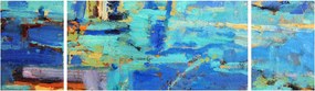 Obraz - Abstrakcyjny obraz olejny (170x50 cm)