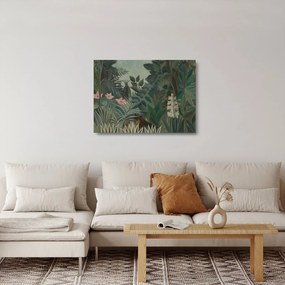 Obraz na szkle - Henri Rousseau, The Equatorial Jungle, reprodukcje (70x50 cm)