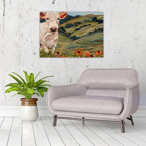 Obraz - Imitacja dzianego motywu (70x50 cm)