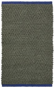 Ciemnozielony dywan z juty 50x80 cm Notes – Mette Ditmer Denmark